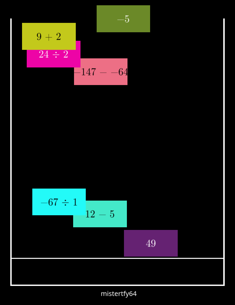 Image preview of Standard Singleplayer mode of Mathematical Base Defenders.